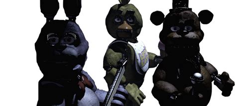 fnaf 1 all animatronics looking at camera|More.